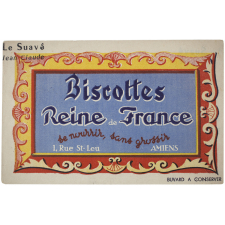 Buvard publicitaire. Biscottes Reine de France.