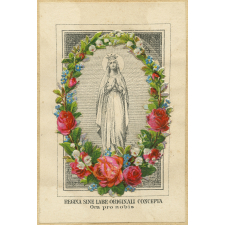 Image religieuse. Regina sine labe originali concepta. Ora pro nobis.