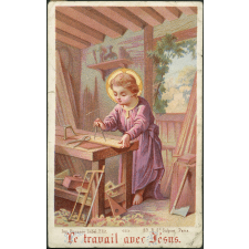 Image religieuse. Le travail de Jésus.
