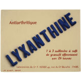 Buvard publicitaire. Lyxanthine. 