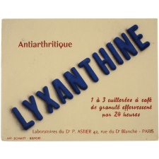 Buvard publicitaire. Lyxanthine.
