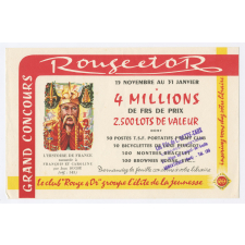 Buvard publicitaire. Grand Concours Rouge et Or.