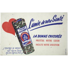 Buvard publicitaire. Jean d'Hondt. La bonne chicorée.