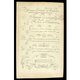 Modèle d'écriture. Différentes Ecritures de Batardes. 
