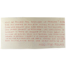 Les conclusions se dégagent au terme de l'enquête et non à son début. Mao-tsé-Toung.
