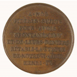 Médaille commémorative du rétablissement de la statue du roi Henri IV à Paris. 