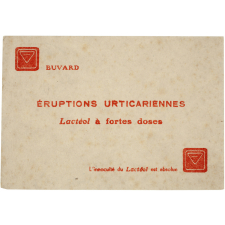 Buvard publicitaire. Lactéol à fortes doses.