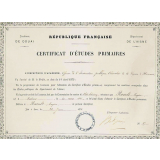 Certificat d'études primaires. 