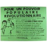 Pour un pouvoir populaire révolutionnaire.