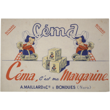 Buvard publicitaire. Margarine Céma.