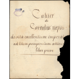Cahier. 