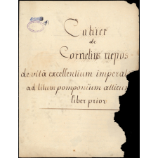 Cahier. 