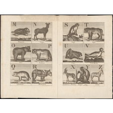 Alphabet de l'histoire des animaux orné de 27 gravures.