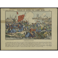 Passage du Danube par l'armée russe. Guerre d'Orient-1877.