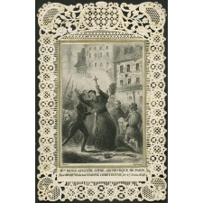 Image religieuse. Mgr Denis-Auguste Affre, archévêque de Paris. Mort martyr de la charité chrétienne, le 27 juin 1848.