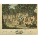 Arrivée de J. J. Rousseau aux Champs Elisées.