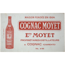 Buvard publicitaire. Cognac Moyet.