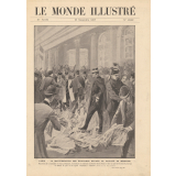 La manifestation des étudiants devant la Faculté de Médecine. Paris.