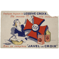 Buvard publicitaire. Rien ne remplace Javel La Croix.