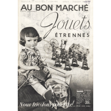 Au Bon Marché, Paris. Jouets, étrennes.