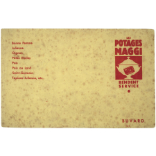 Buvard publicitaire. Les Potages Maggi. 