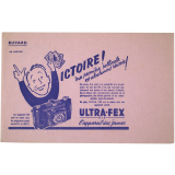 Buvard publicitaire. Ultra-Fex, l'appareil photo des jeunes. 