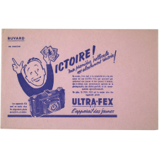 Buvard publicitaire. Ultra-Fex, l'appareil photo des jeunes. 