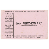 Buvard publicitaire. Jean Pierchon & Cie.