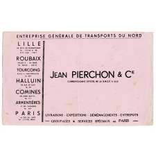Buvard publicitaire. Jean Pierchon & Cie.