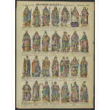 Rois et Reines de France (Mérovingiens et Carlovingiens).