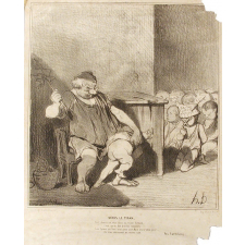 Denys le Tyran. S'il choisit cet état dans sa triste fortune, / C'est qu'en fait d'écoles toujours / Les tyrans en font trop pour que dans leurs vieux jours, / Ils n'en retrouvent au moins une. Feu Barthélémy.