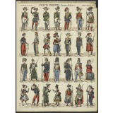 Enfants travestis (Costumes militaires).