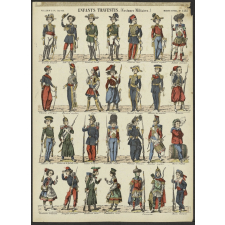 Enfants travestis (Costumes militaires).