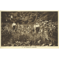 Ecole de plein air permanente - Ville de Mulhouse - Pfastatt (Haut-Rhin) - Les travaux de jardinage.