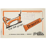 Buvard publicitaire. Colle Durofix.