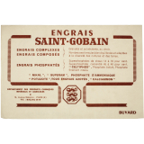 Buvard publicitaire. Engrais Saint-Gobain. 