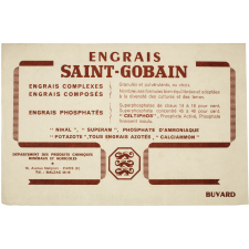 Buvard publicitaire. Engrais Saint-Gobain.