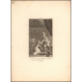 Iliade. Priam aux genoux d'Achille lui demande le corps de son fils Hector. Ch.t XXIVe.