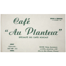Buvard publicitaire. Café Au Planteur.
