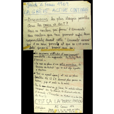 Jeudi 6 février 1969 - La grêve active continue.