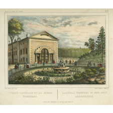 Façade latérale de la serre tempérée. Lateral fronted of the mild greenhouse.