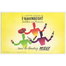 Buvard publicitaire. Imprimerie Albert Maeght.