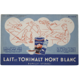Buvard publicitaire. Lait et Tonimalt Mont Blanc.