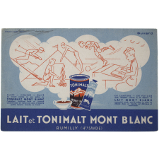 Buvard publicitaire. Lait et Tonimalt Mont Blanc.