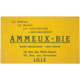 Buvard publicitaire. Ammeux-Bie.