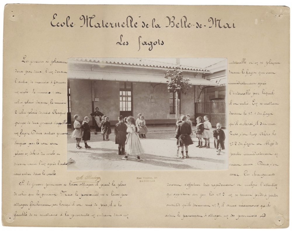 Le jeu des fagots, Ecole maternelle de la Belle de Mai, Marseille.