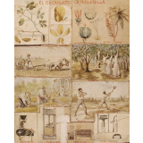 Tableau mural. El cacahuate y la higuerilla.