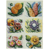 Planche de bons points. Les fleurs