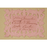 Cartes d'honneur.