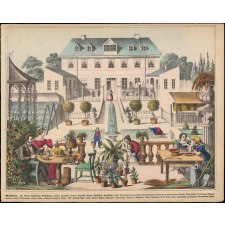 Wohnhaus. Hof, Garten, Bienenhaus, Gewächshaus, Fenster, Haustüre, Treppe, Regenfass, Pump....